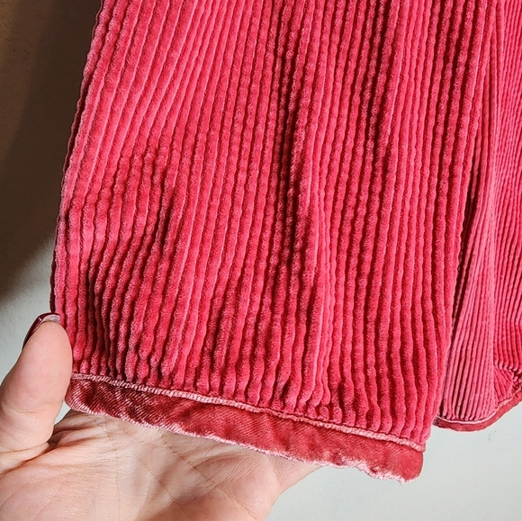 J. Jill Pink Corduroy Velvet Button Front Jacket Pockets Size 1X - Picture 10 of 16